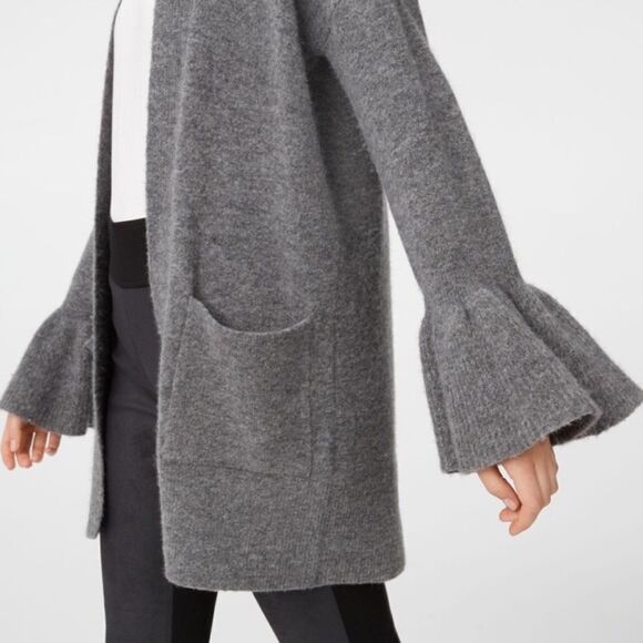 Club Monaco wool blend Bell sleeve cardigan - Picture 2 of 11